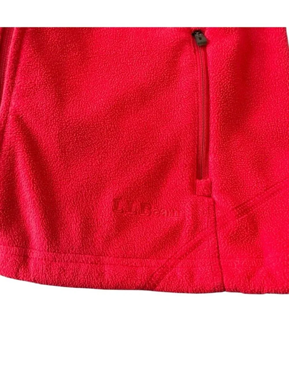 L.L. Bean Vest Womens M‎ Red Gorpcore Polartec Soft Athleisure Outdoors OGCW7